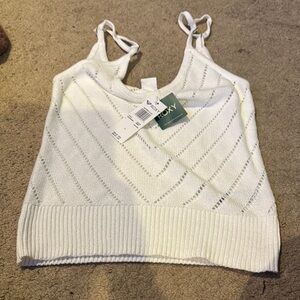 Roxy Ivory Knit Cami Top